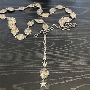 NWOT Idyllwind Outlaw Country Swag Gold Chain Concho Belt, XXL